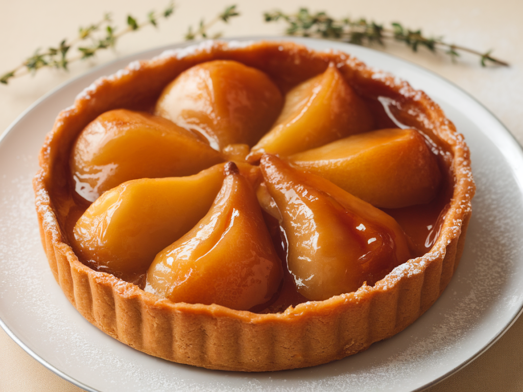 Comment réussir une tarte tatin aux poires sans liquéfaction de la garniture