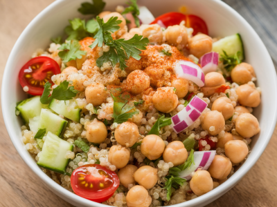 Comment préparer un bowl complet à base de quinoa et pois chiches en quinze minutes pour les soirs pressés