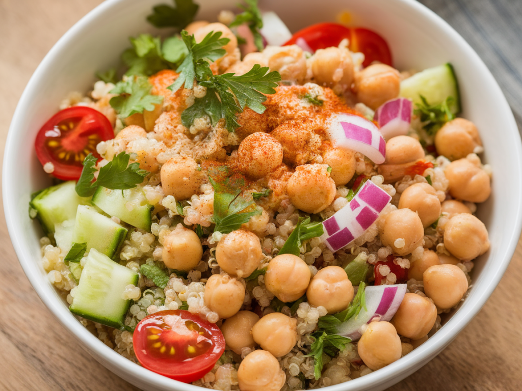 Comment préparer un bowl complet à base de quinoa et pois chiches en quinze minutes pour les soirs pressés