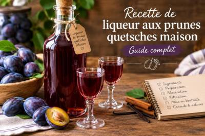 Recette de liqueur aux prunes quetsches maison : guide complet