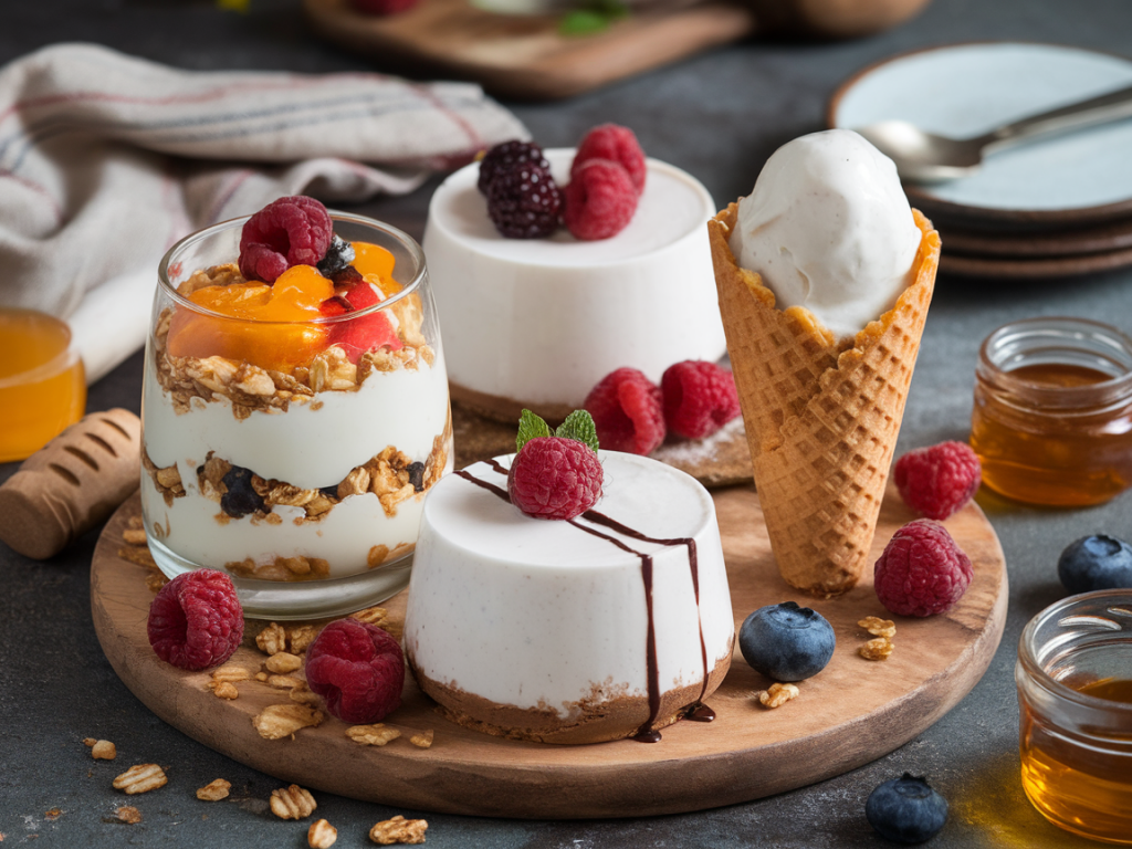 Comment transformer un yaourt nature en quatre desserts légers sans sucre ajouté