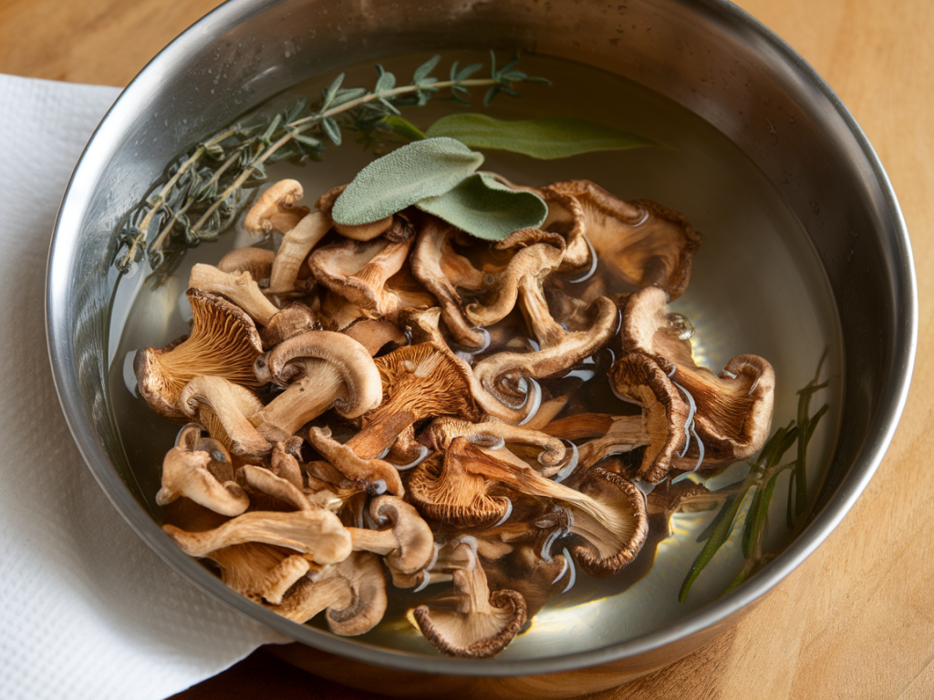 Quelle astuce utiliser pour réhydrater et parfumer des champignons séchés en cinq minutes